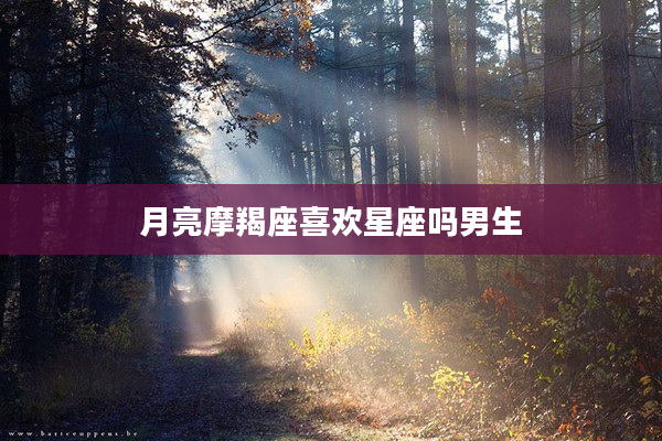 月亮摩羯座喜歡星座嗎男生