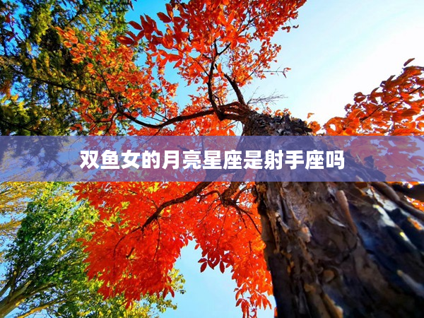 雙魚女的月亮星座是射手座嗎
